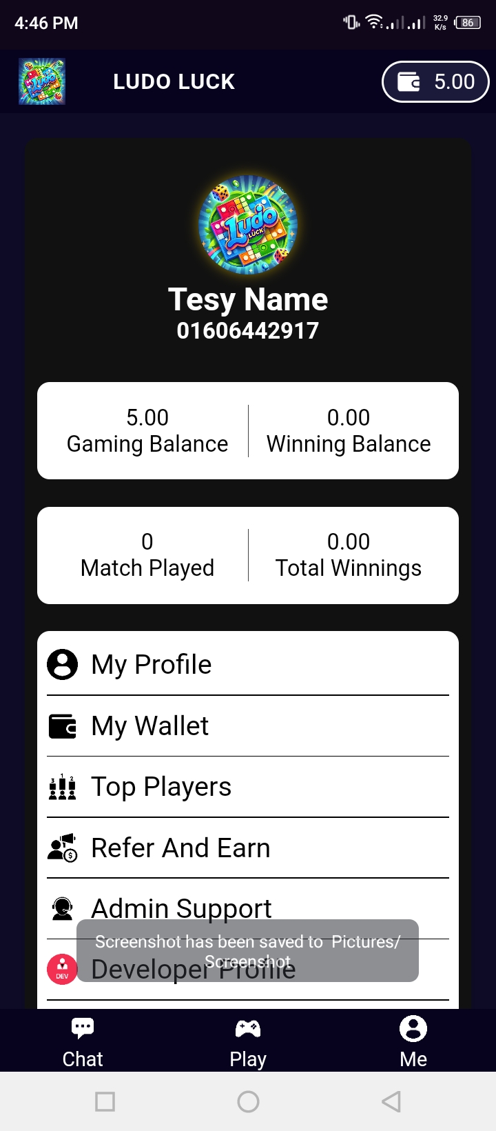 Leaderboard showing top players and rewards system